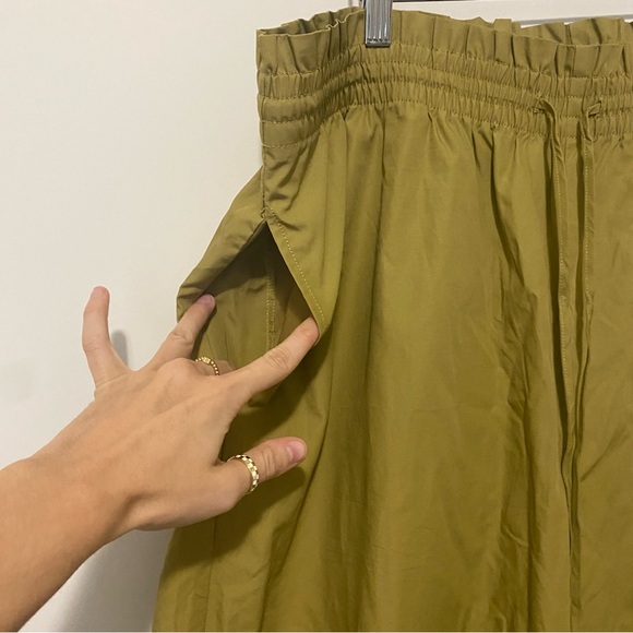 Madewell Poplin Smocked Huston Pull-On Crop Pants XXL - Picture 5 of 11